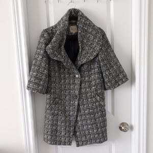 Stylish Gray Women's Pea Coat